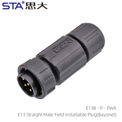 Straight Male Field Installable Plug(Bayonet)