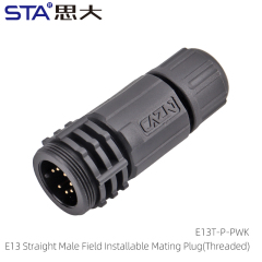 Straight Male Field Installable Mating Plug(Threaded)