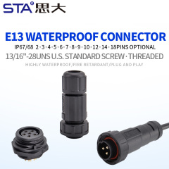 E13 series 13/16" bayonet waterproof socket IP67/IP68