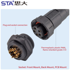 E13 series 13/16" bayonet waterproof socket IP67/IP68