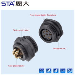 E13 series 13/16" bayonet waterproof socket IP67/IP68