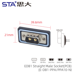 Straight Male Socket(PCB)
