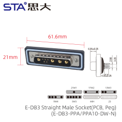 Straight Male Socket(PCB Peg)