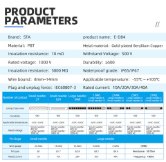 EDB37 62pin Signal Receptacle IP67 Waterproof Connector