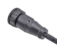RJ45 IP67 Waterproof Connector Threaded Right Angle Male Plug