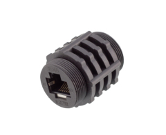 RJ45 IP67 Plastic Waterproof Threaded Receptacle