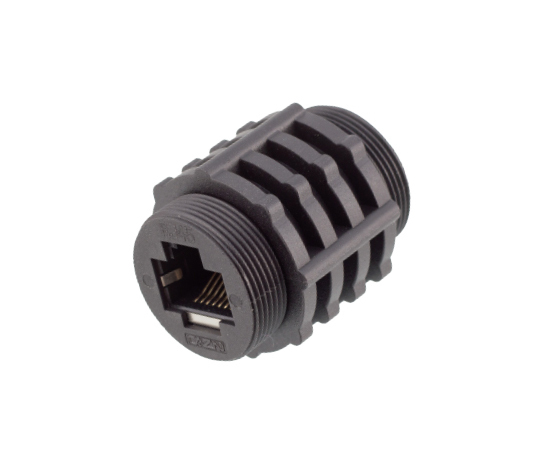 RJ45 IP67 Plastic Waterproof Threaded Receptacle