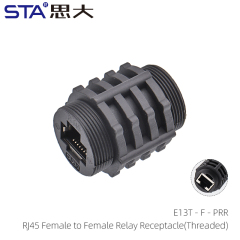 RJ45 Female to Female Relay Receptacle(Threaded)