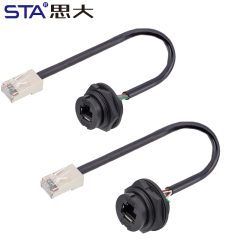 RJ45 Bayonet IP67 Waterproof Female Back Mount Receptacle