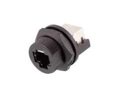 RJ45 IP67 Plastic Waterproof Threaded Receptacle