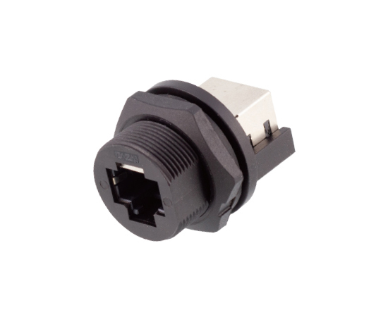 RJ45 IP67 Plastic Waterproof Threaded Receptacle