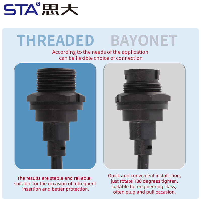 Micro USB Waterproof Overmolded Cable IP67/IP68 Bayonet