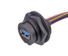 USB Waterproof Socket Connector Bayonet IP67/IP68