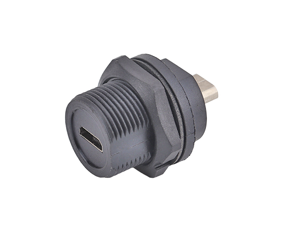 Micro USB Waterproof Socket IP67/IP68 Threaded