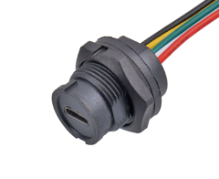 Micro USB Waterproof Socket IP67/IP68 Bayonet