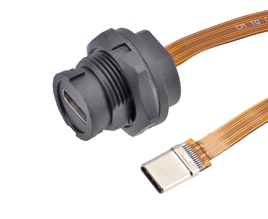 TYPE-C Female/Male FPC Flat cable 3.1 speed Connector IP67/IP68