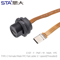 TYPE-C Female/Male FPC Flat cable 3.1 speed(Threaded)