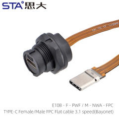TYPE-C Female/Male FPC Flat Cable 3.1 Speed(Bayonet)