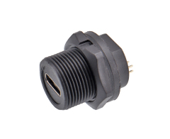 TYPE-C Waterproof Socket Threaded IP67/IP68