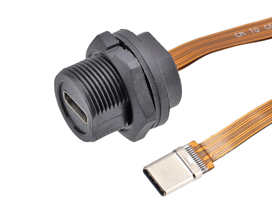 TYPE-C Female/Male FPC Flat cable 3.1 speed Connector IP67/IP68