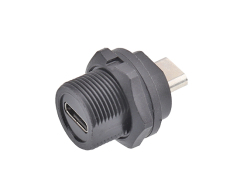 TYPE-C Waterproof Socket Threaded IP67/IP68