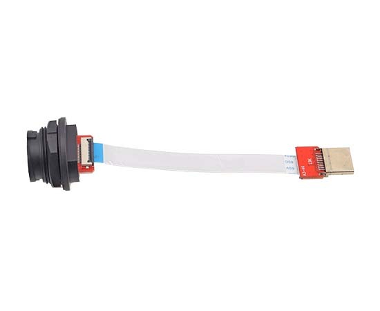 HDMI Bayonet Female Back Mount to HDMI Male FFC Cable