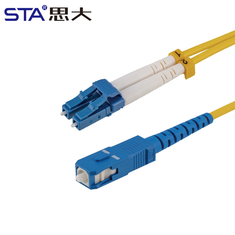 SC/LC Single-Mode Optical Fiber Cable with Waterproof Connector