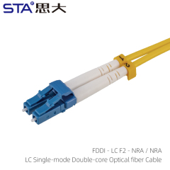 SC/LC Single-Mode Optical Fiber Cable with Waterproof Connector
