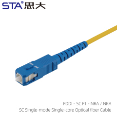 SC/LC Single-Mode Optical Fiber Cable with Waterproof Connector
