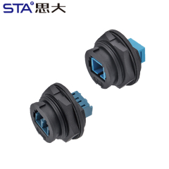 FDDI Bayonet Lock Single-Mode Back Mount Receptacle