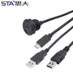 EP Type-C Waterproof Panel Mount Connector IP67/IP68