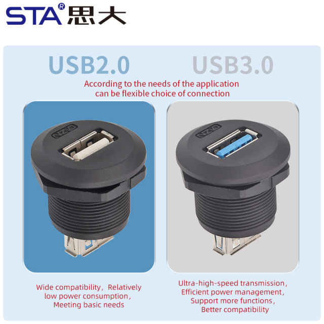 EP USB Waterproof Panel Connector IP67/IP68
