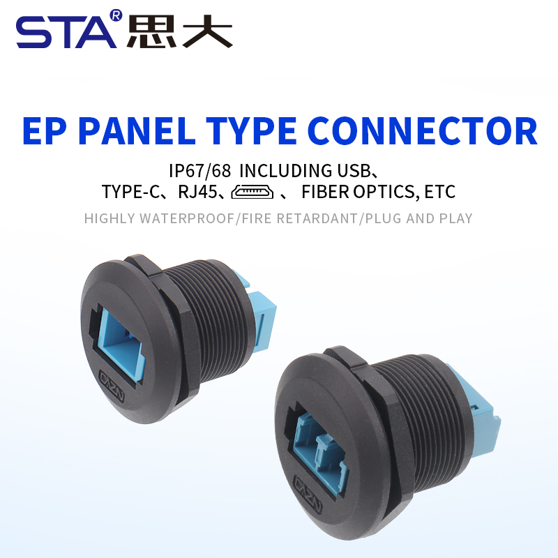 EP-FDDI Single-mode Front Mount Receptacle