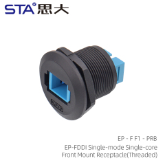EP-FDDI Single-mode Single-core Front Mount Receptacle(Threaded)