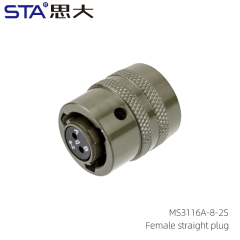MS3116A-8-2S Straight Plug