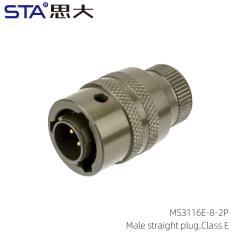 MS3116E-8-2P Straight Plug