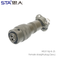 MS3116J-8-2S Straight Plug