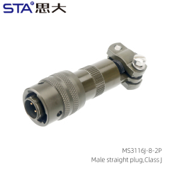 MS3116J-8-2P Straight Plug