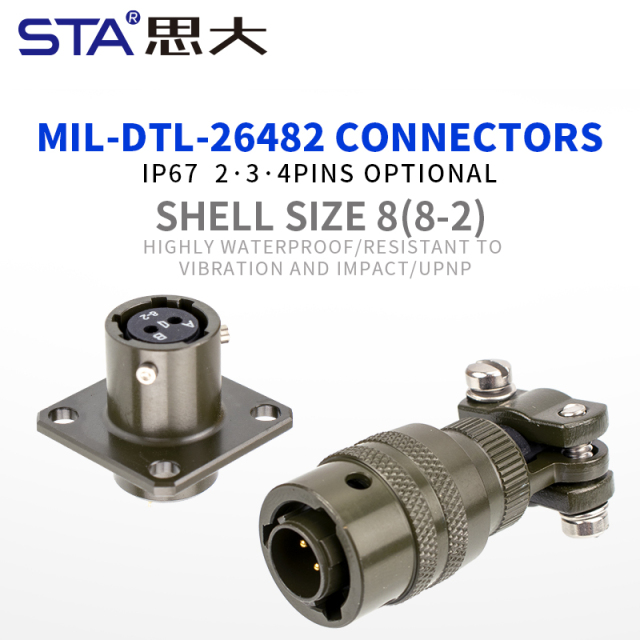 MIL-DTL-26482 Aviation Plug 8-2 Shell Plug Receptacle Circular Connector