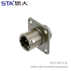 MS3110E-8-2P Wall Mounting Receptacle