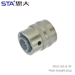 MS3116A-8-3P Straight Plug