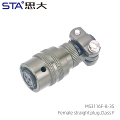 MS3116F-8-3S Straight Plug