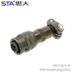 MS3116J-8-3P Straight Plug