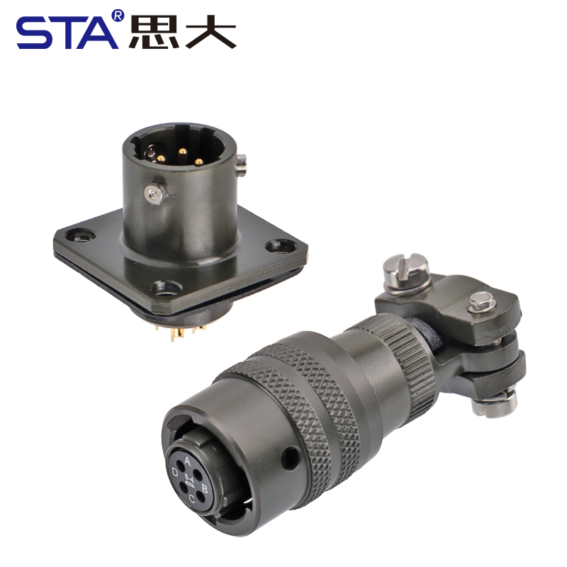 MIL-DTL-26482 8-Shell 4-Pin Plug Receptacle Circular Connector