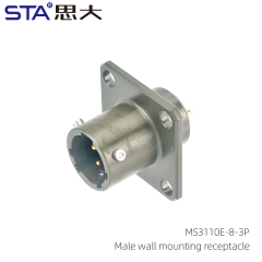 MS3110E-8-3P Wall Mounting Receptacle