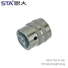 MS3116A-8-33S Straight Plug