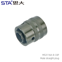 MS3116A-8-33P Straight Plug