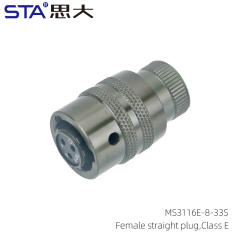 MS3116E-8-33S Straight Plug