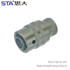 MS3116E-8-33P Straight Plug