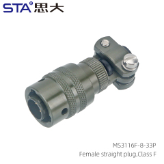 MS3116F-8-33P Straight Plug